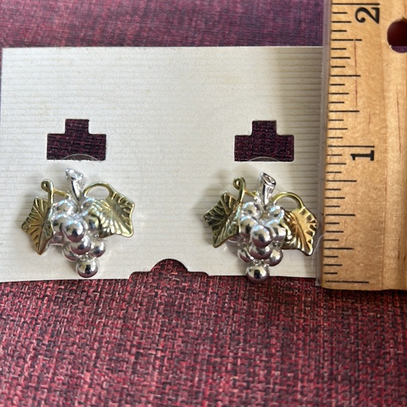 Grapes Earrings Two Pair of Grape Earrings for Pierced Ears - Picture 7 of 10